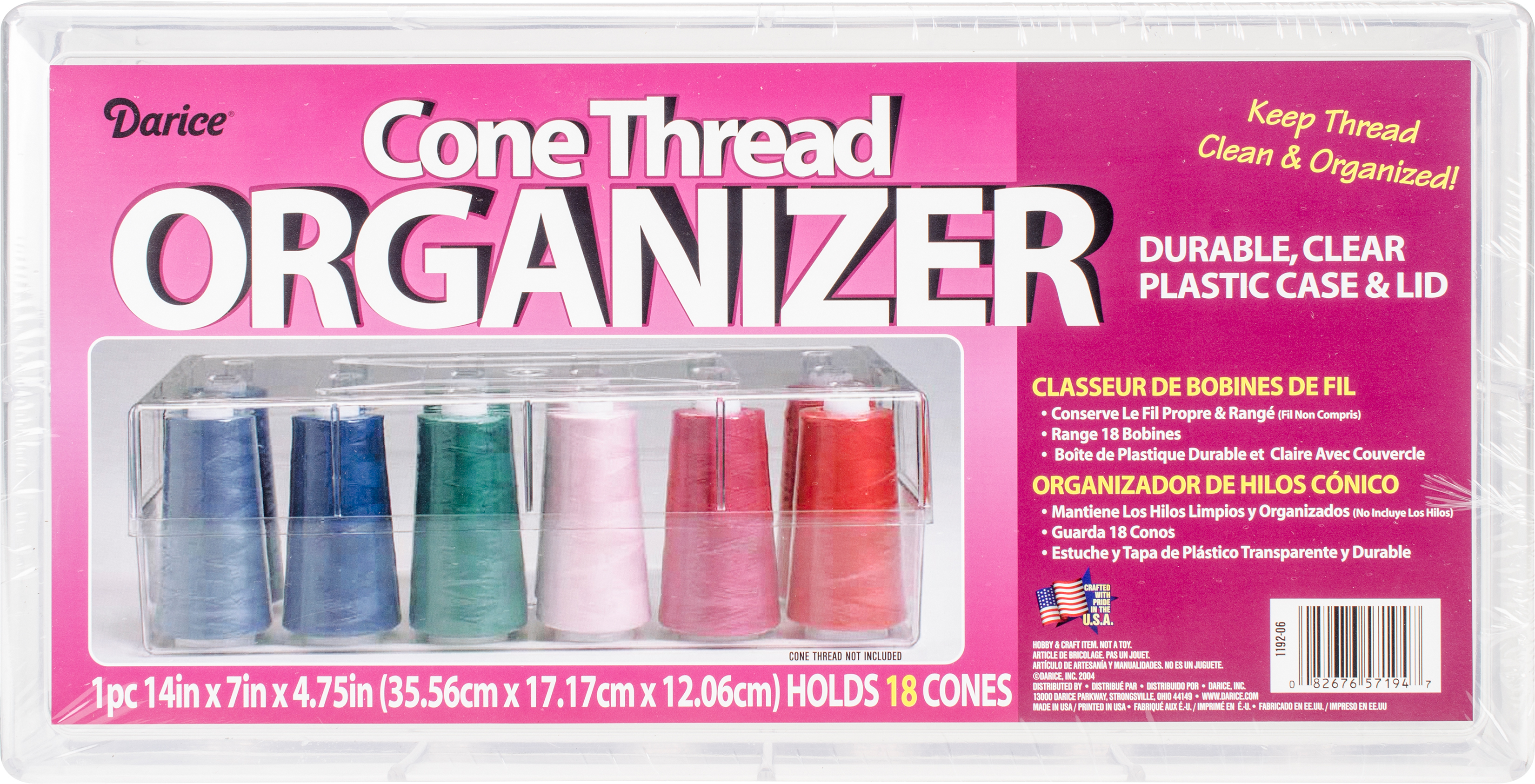 Darice Cone Thread Organizer, 14.5 x 7.5 x 4.75 inches 82676571947 eBay